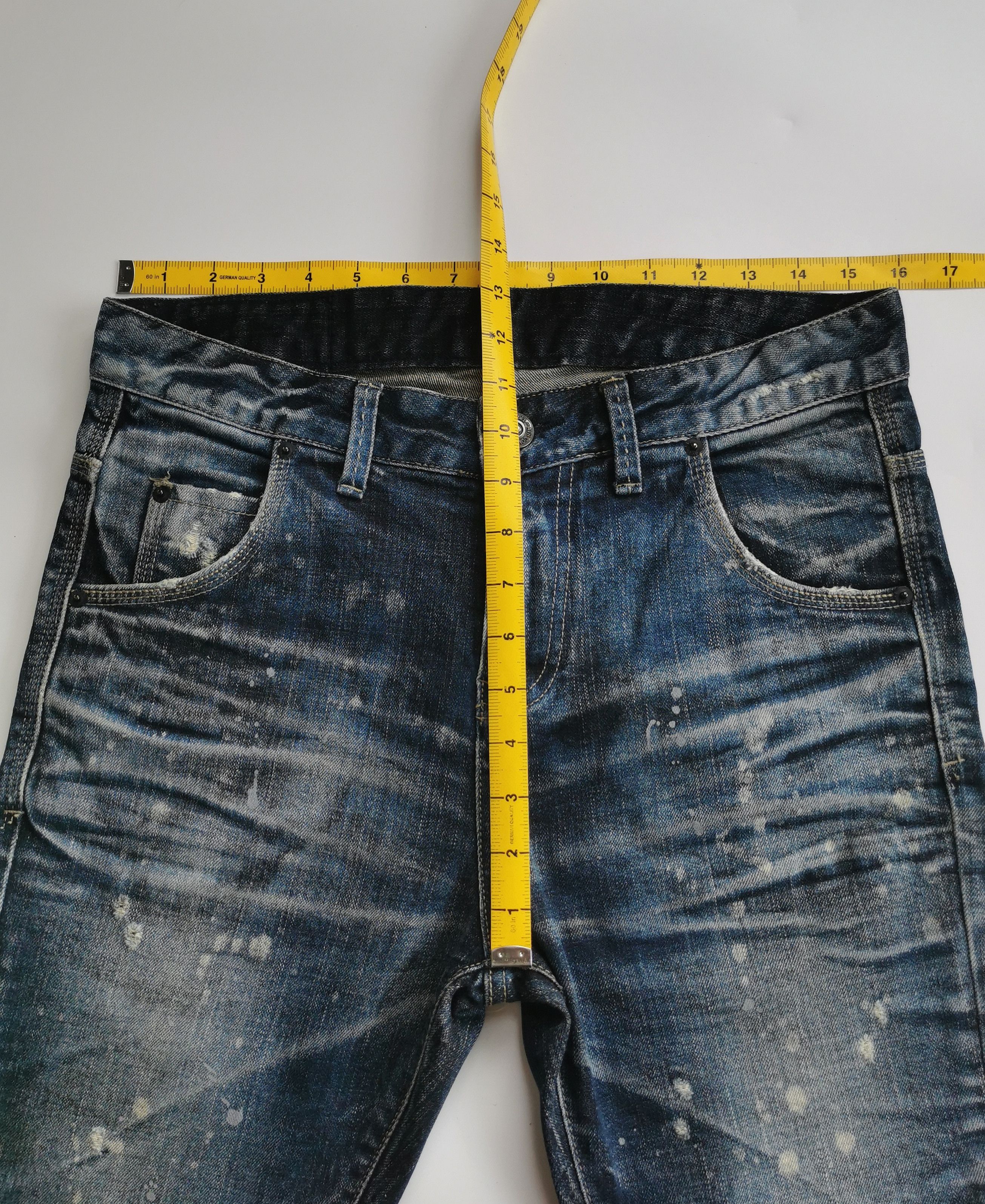 Black Label Black Label Luster Clawmark Distressed Skinny Denim Jeans Size US 32 / EU 48 - 7 Thumbnail