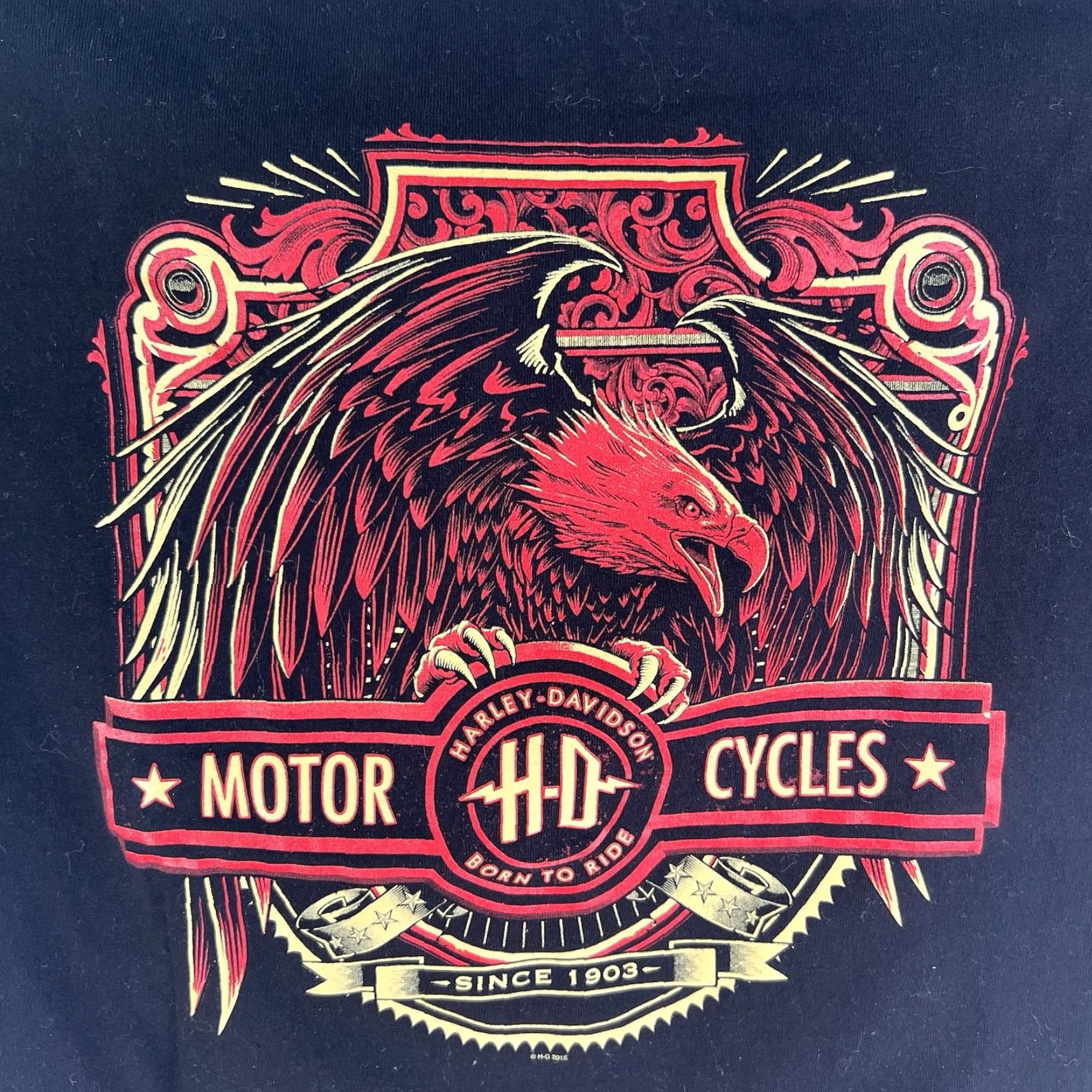 Harley Davidson VINTAGE Harley-Davidson Men's T-Shirt L Black Motorcycle Graphic Print Crew Neck Casual Size US L / EU 52-54 / 3 - 2 Thumbnail
