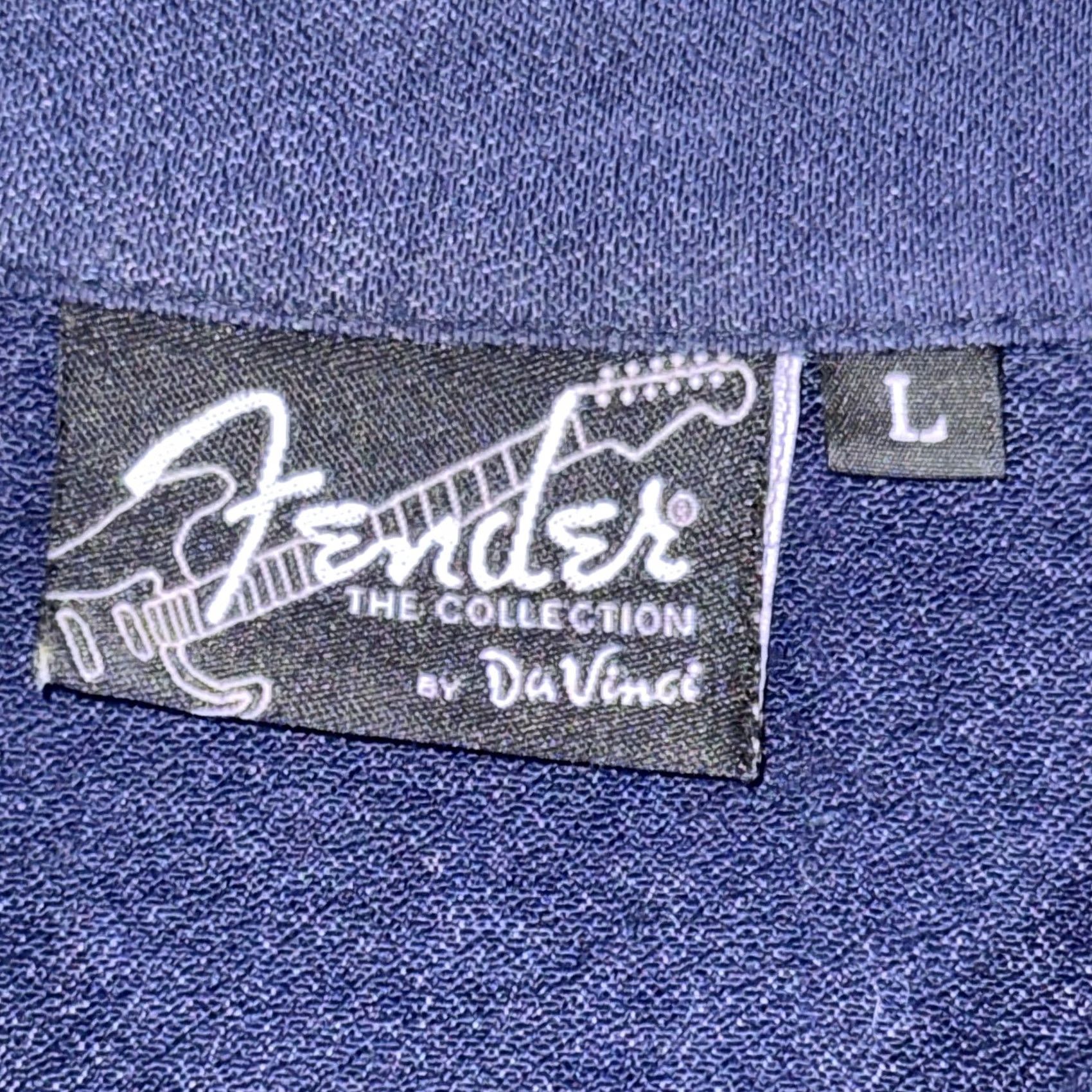 Fender Fender Shirt Mens L Blue Navy Bowling Camp Two Tone Guitar Pinup Retro USA Size US L / EU 52-54 / 3 - 4 Thumbnail