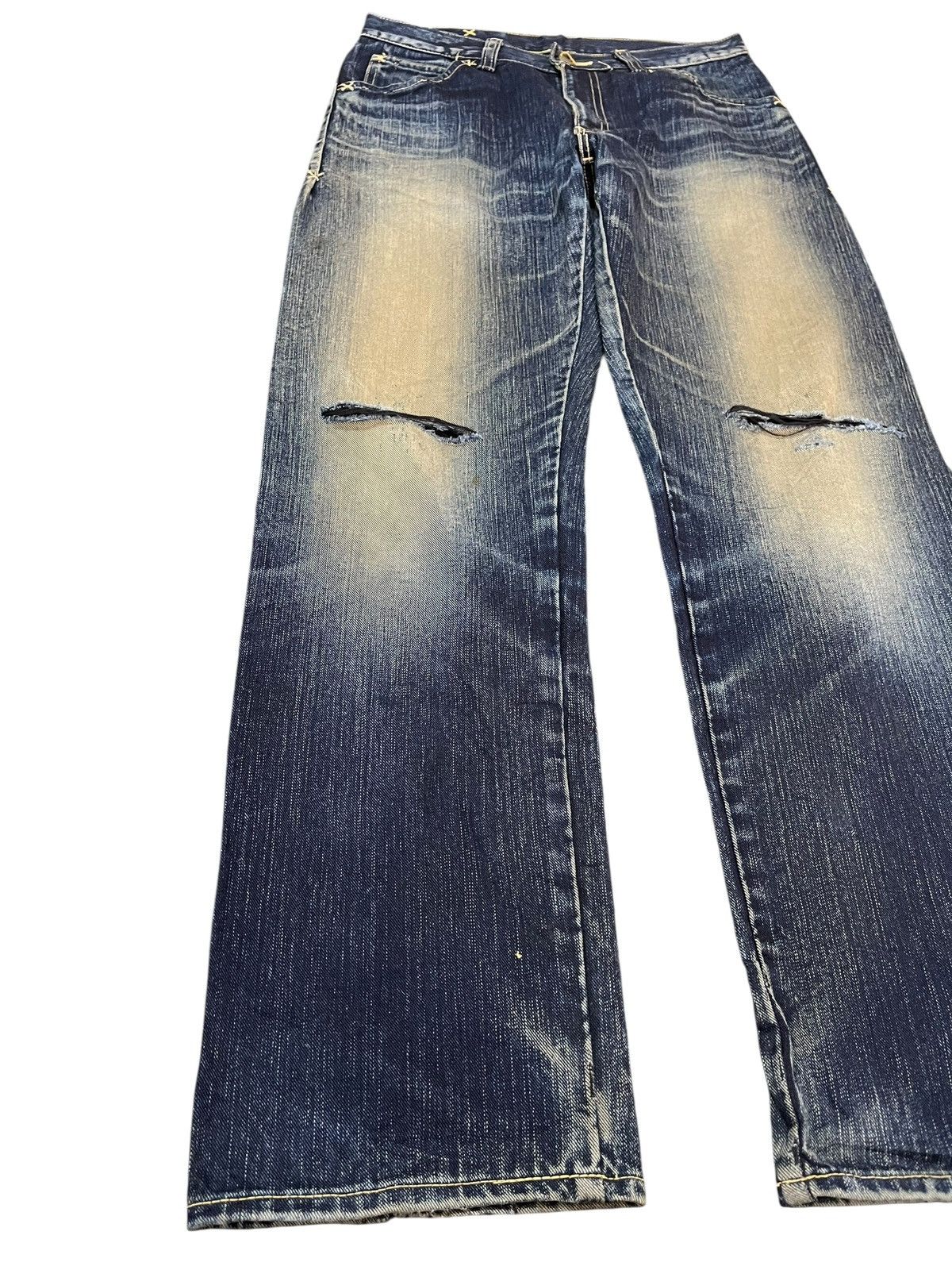 Lee Vintage Lee Riders Mudwash Grunge Distressed Denim Size US 30 / EU 46 - 3 Thumbnail
