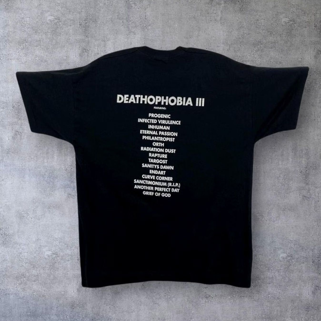 Vintage VINTAGE Screen Stars Shirt Mens XL Deathaphobia III Death Metal Band Single Stitch Size US XL / EU 56 / 4 - 2 Thumbnail