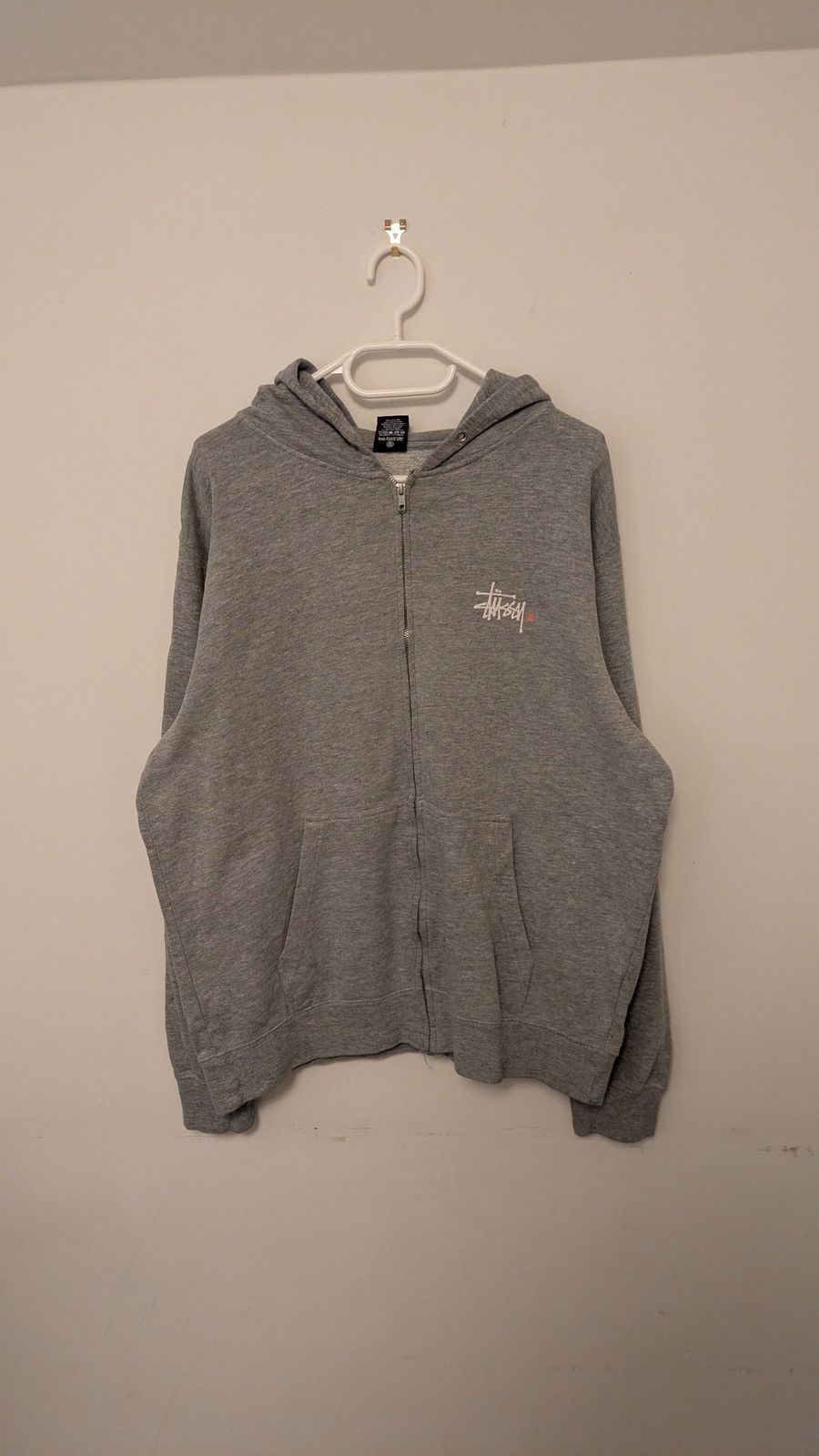 Stussy Stüssy Zip Hoodie – Grey Size US L / EU 52-54 / 3 - 2 Thumbnail