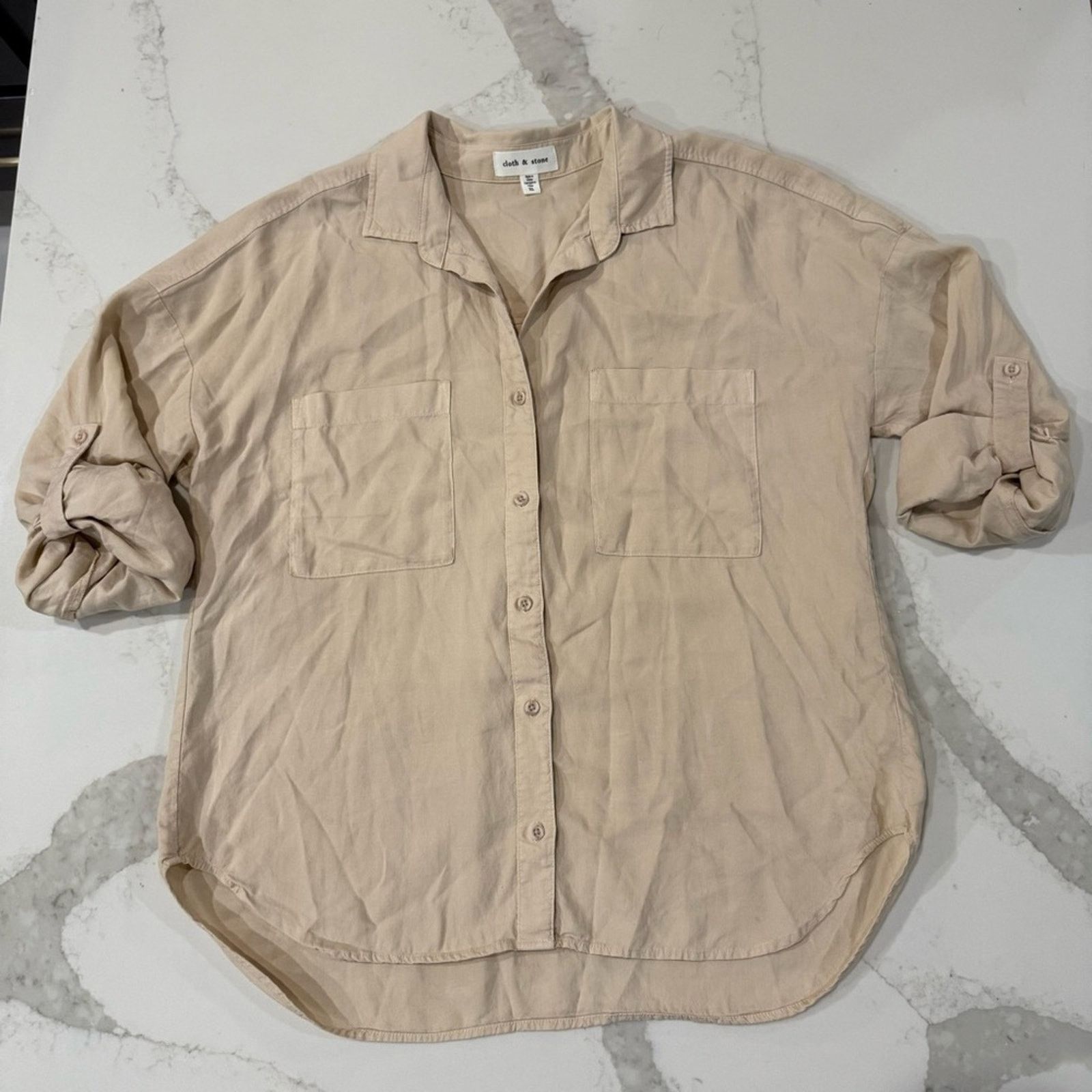Anthropologie Cloth & Stone x Anthropologie Button Down Blouse Womens XL Size XL / US 12-14 / IT 48-50 - 1 Thumbnail
