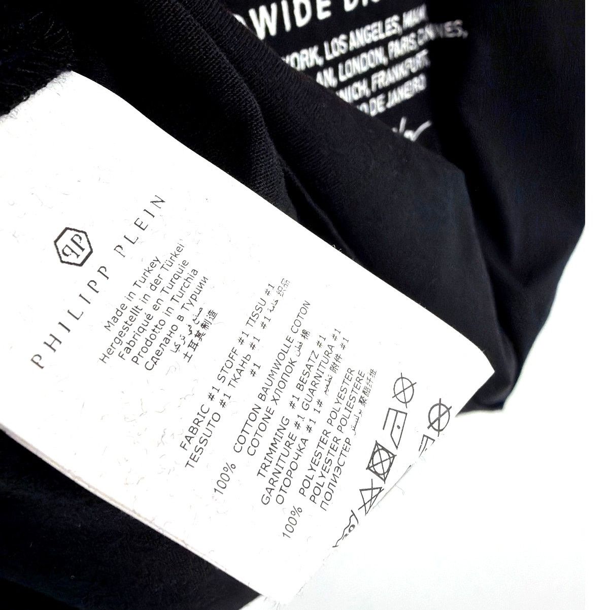 Philipp Plein Philipp Plein Worldwide Puffy Crest Round Neck T-shirt L Size US L / EU 52-54 / 3 - 9 Thumbnail