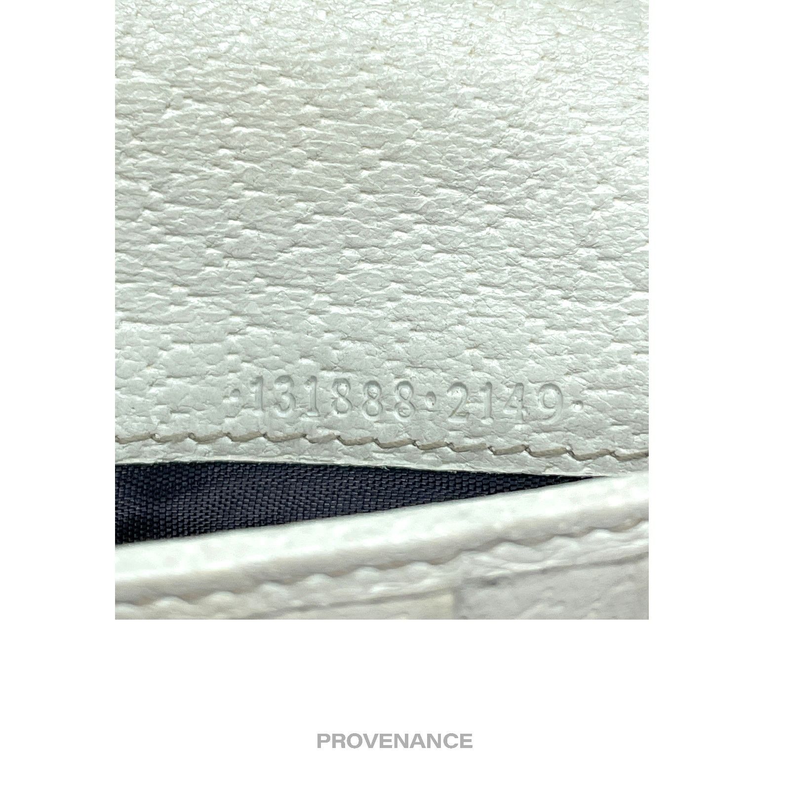 Gucci 🔴 Gucci GG Canvas Long Wallet - White Size ONE SIZE - 8 Thumbnail