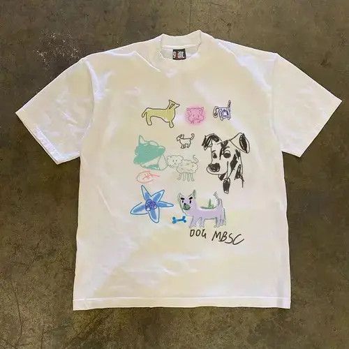 VIBE Street Short Sleeve T-Shirt White Loose Printed Graphic Size US M / EU 48-50 / 2 - 8 Thumbnail