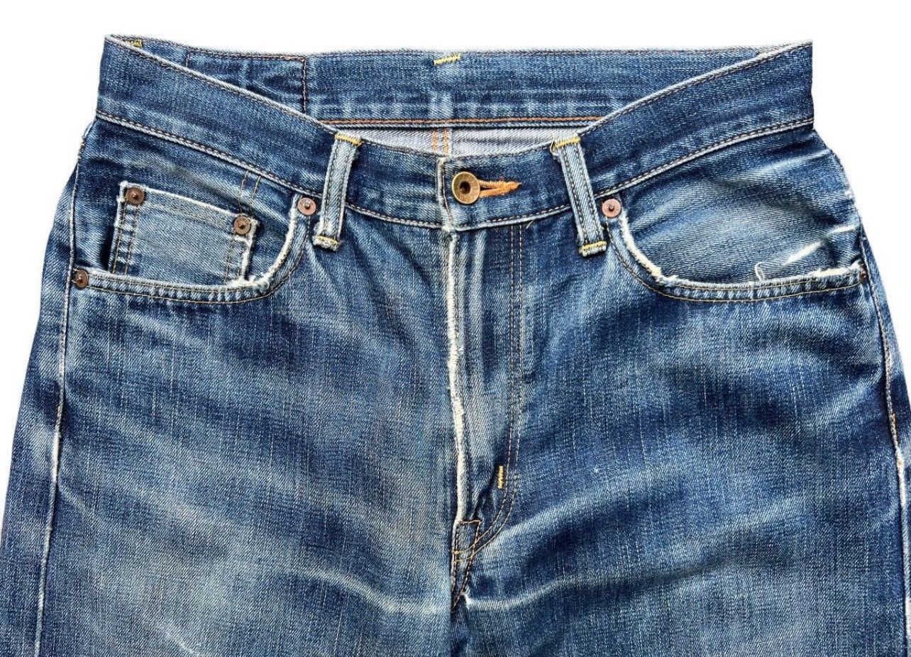 Edwin Vintage Edwin 505xx Selvedge Distressed Denim Jeans 30x30 Size US 30 / EU 46 - 9 Thumbnail