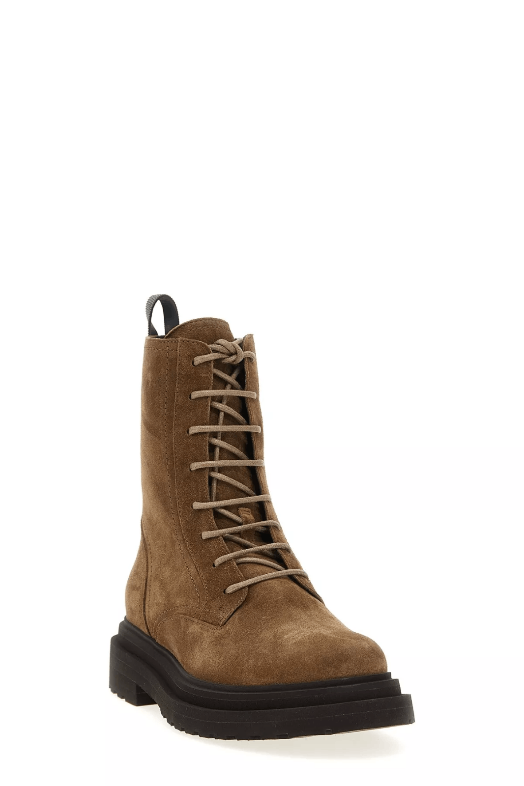 Brunello Cucinelli BRUNELLO CUCINELLI Brown Suede Combat Boots New & Authentic Size US 7.5 / IT 37.5 - 2 Thumbnail