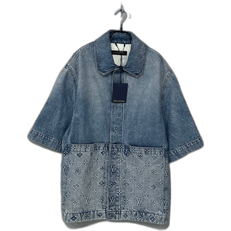 Louis Vuitton Louis Vuitton Louis Vuitton Denim Short Jacket with Logo-2 Size US M / EU 48-50 / 2 - 1 Thumbnail