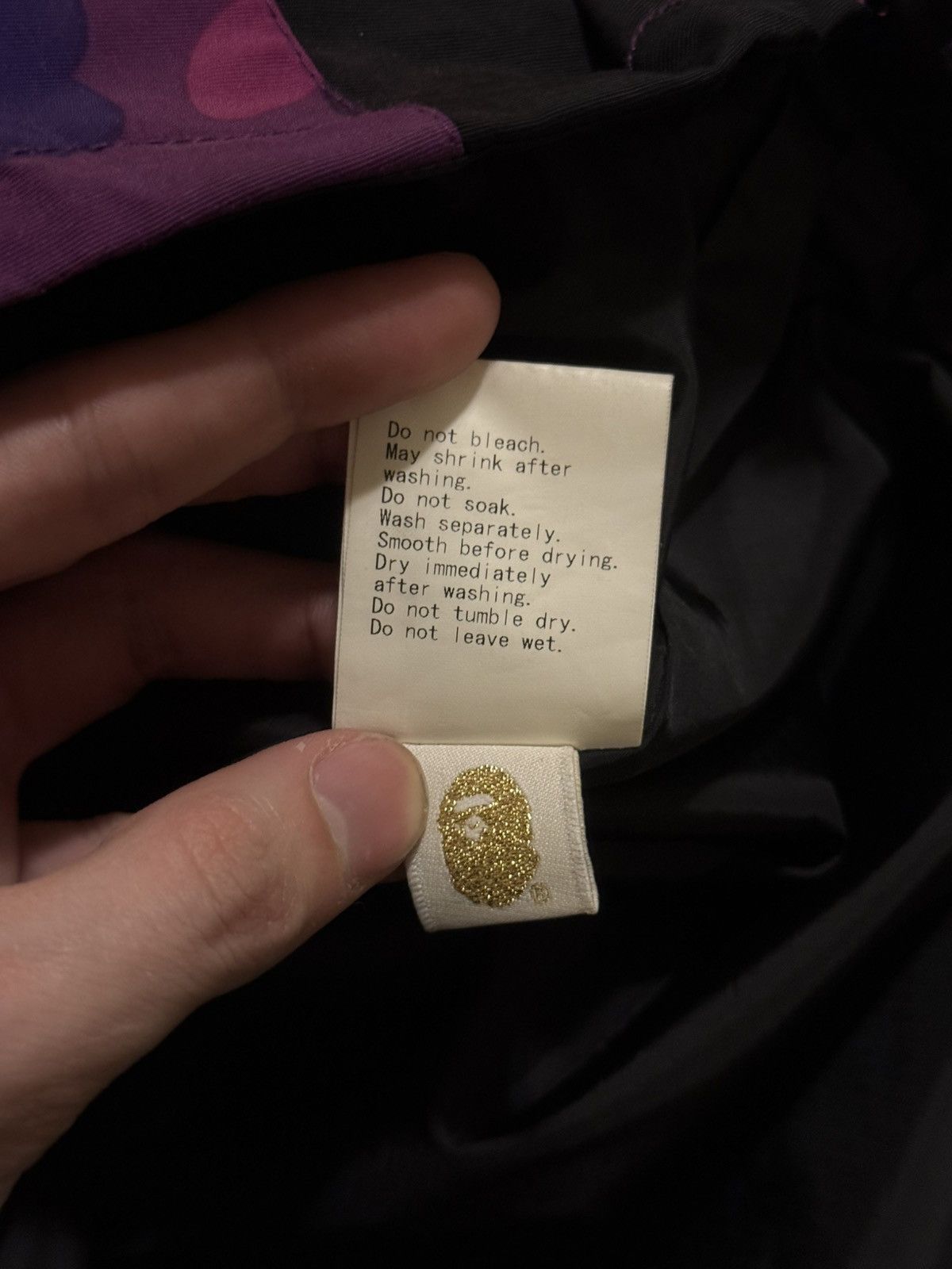 Bape Bape Windbreaker Purple Camo Jacket Size XL Size US XL / EU 56 / 4 - 13 Thumbnail