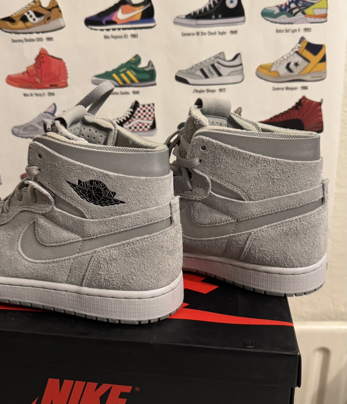 Jordan Brand Jordan 1 Zoom Air CMFT Grey Fog Size US 9.5 / IT 39.5 - 5 Thumbnail
