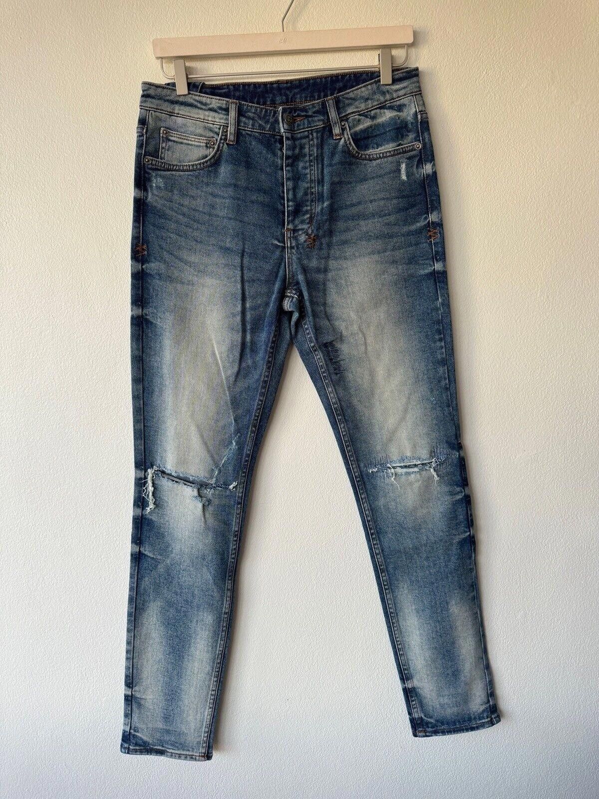 Ksubi new Ksubi mens denim jean chitch 32 blue back flag tag Size US 32 / EU 48 - 1 Thumbnail