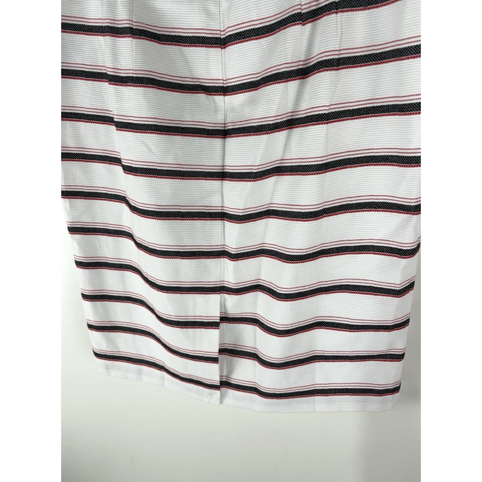 Liz Claiborne Liz Claiborne Career White/Multi Striped Midi Skirt Womens Size 14 New Size 36" / US 14 / IT 50 - 6 Thumbnail