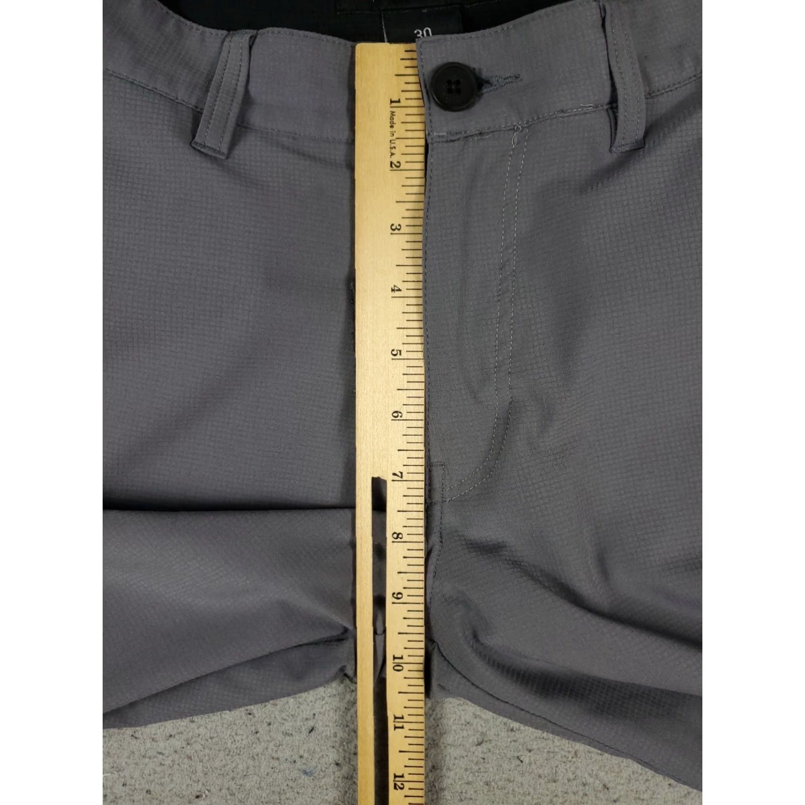 TravisMathew Travis Mathew Pants Mens 30x30 Gray Chino Flat Front Straight Fit Casual, Business, Formal, Travel, Wedding, Workwear Mens Regular 30 Gray Pants Size US 30 / EU 46 - 3 Thumbnail