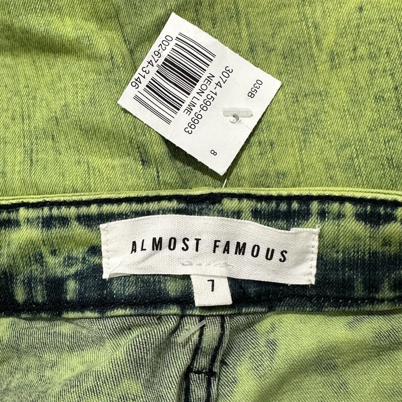 Almost Famous Almost Famous 7 Super High Rise Skinny Leg Jeans Green Denim Size 28" / US 6 / IT 42 - 4 Thumbnail