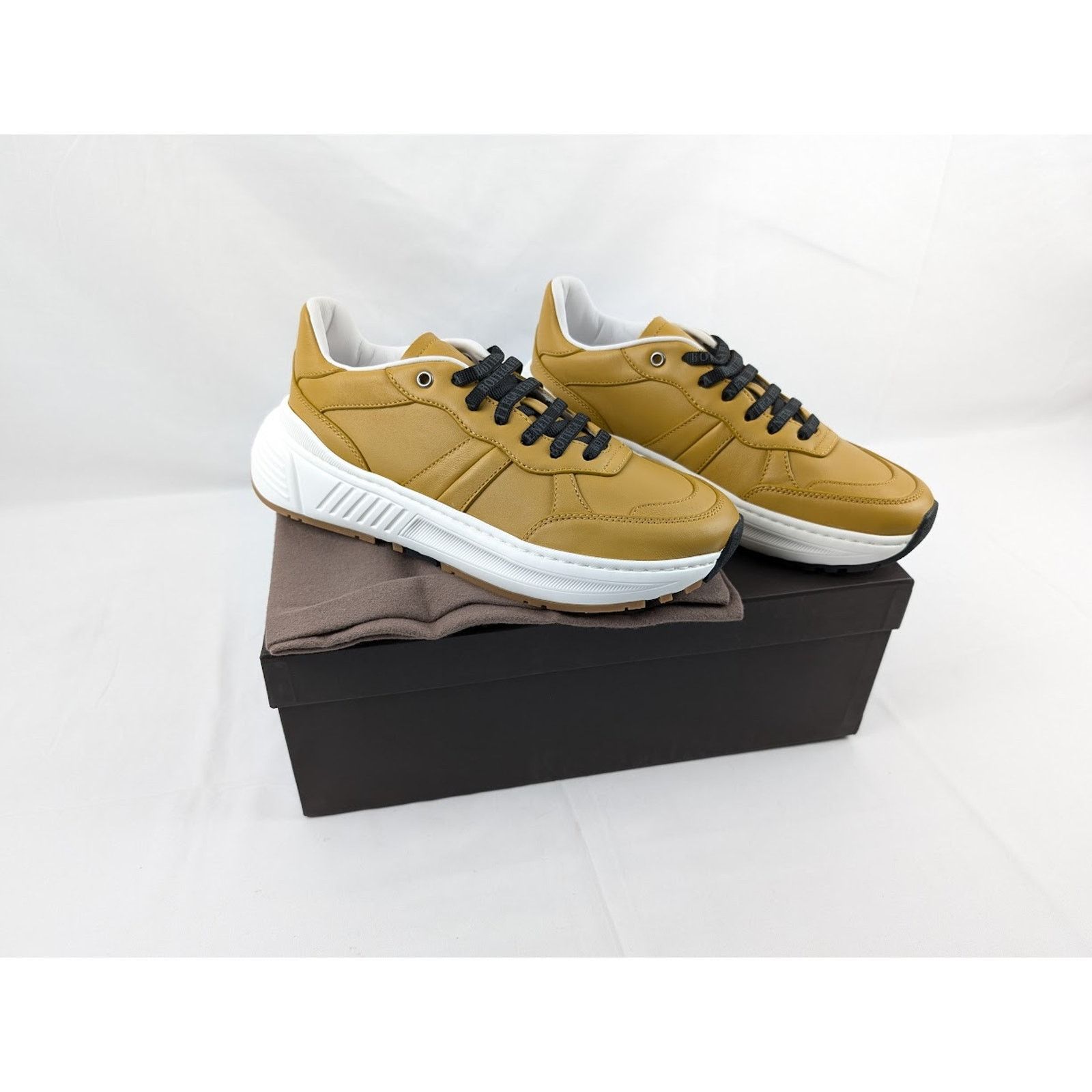 Bottega Veneta o1rshd1 Scarpa Pelle Sneakers Speedster in Butter Scotch Size US 8.5 / EU 41-42 - 20 Thumbnail
