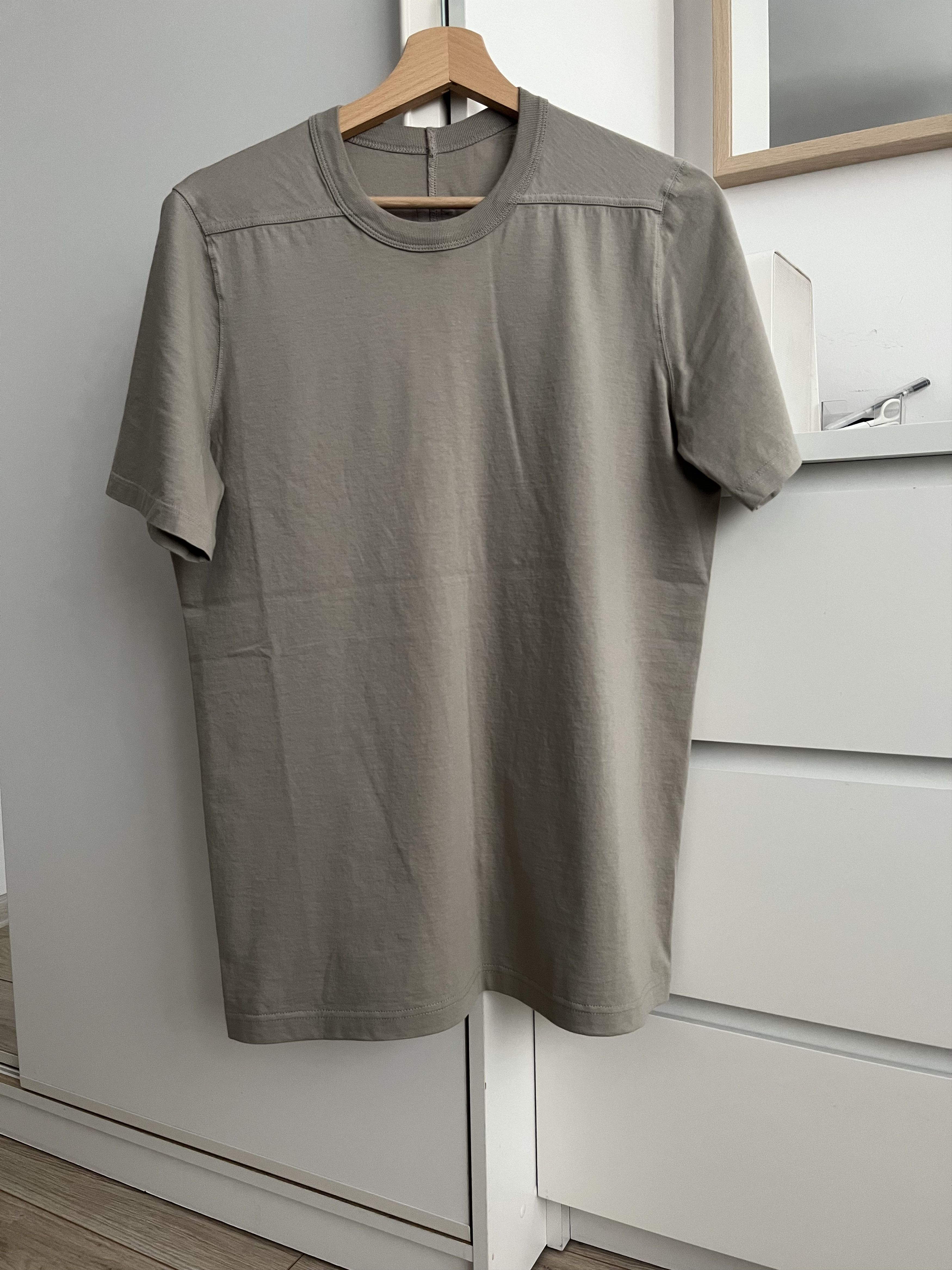 image of Rick Owens Luxor Level T-Shirt in Pearl, Men's (Size Small)