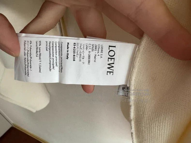 Loewe Loewe Hooded Cardigan Jacket, Beige, 95% Wool Blend Size M / US 6-8 / IT 42-44 - 6 Thumbnail
