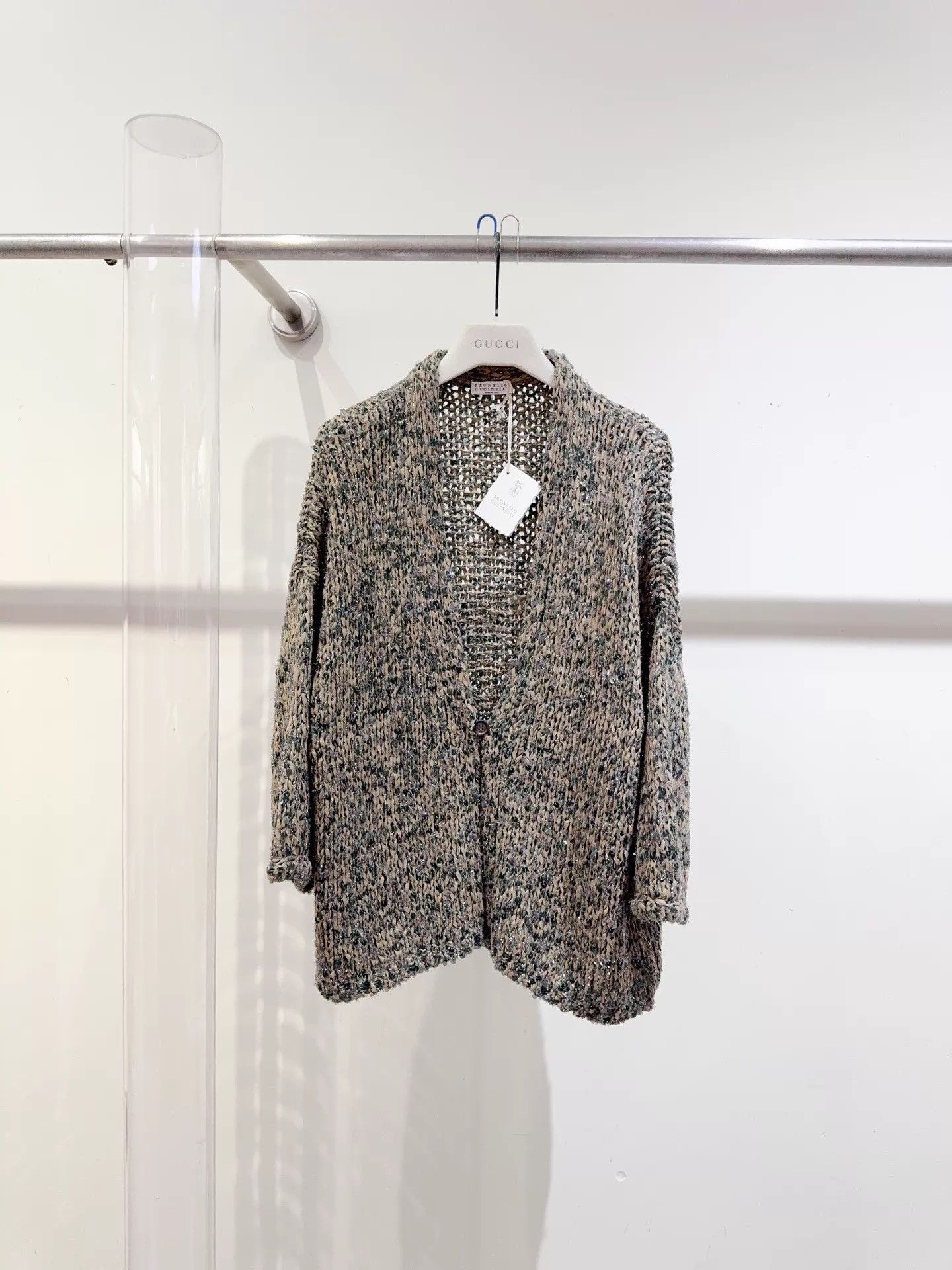 Brunello Cucinelli BC Melted Sequins Cardigan M Size M / US 6-8 / IT 42-44 - 1 Thumbnail