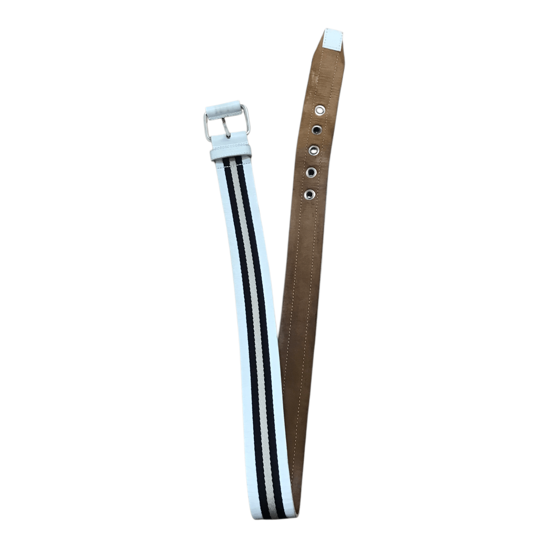 Bally Bally Leather White Belt Size ONE SIZE - 1 Thumbnail