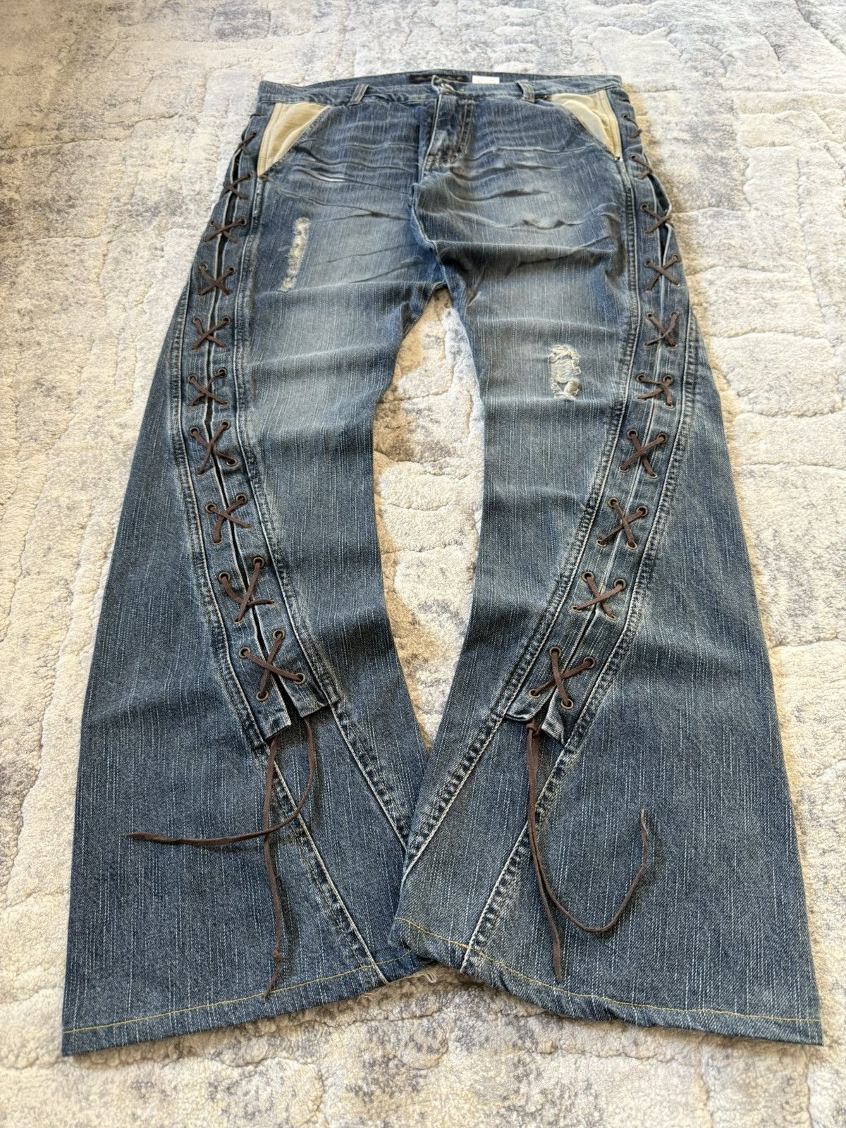 If Six Was Nine IfSixWasNine „Crazy Mexican“ Snakeskin Flared Lace