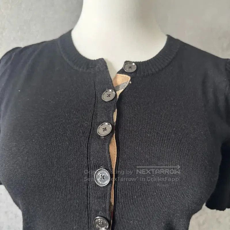 Burberry Burberry Black Wool Short Sleeve T-Shirt. Size M / US 6-8 / IT 42-44 - 3 Thumbnail