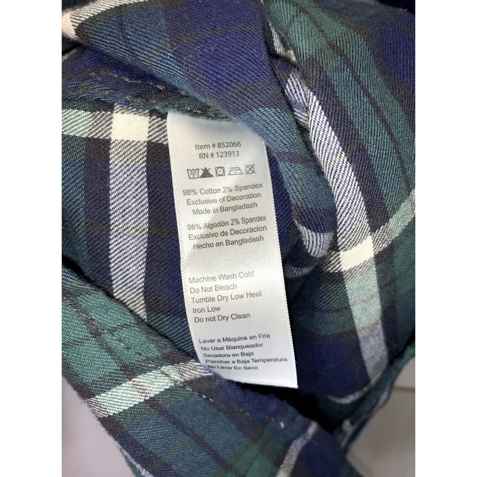 Vintage Jachs Girlfriend Comfort Stretch Women’s S Blue/Green Plaid Flannel Shirt Shirt Women S Plaid Flannel Blue Green Comfort Stretch Vintage: No Size S / US 4 / IT 40 - 4 Thumbnail