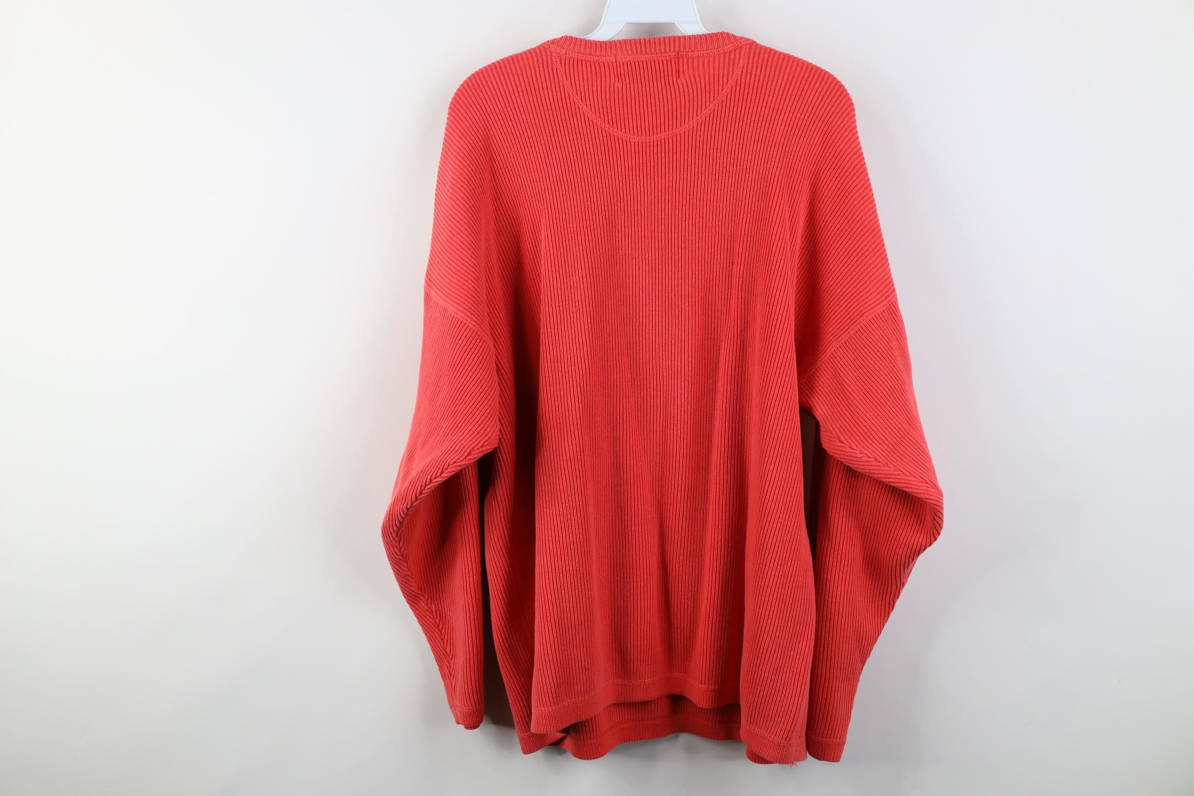 Vintage Vintage 90s Streetwear Chunky Ribbed Knit Sweater Cotton Size US L / EU 52-54 / 3 - 9 Thumbnail