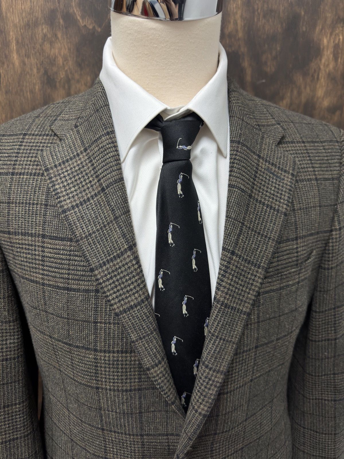 Hickey Freeman HICKEY FREEMAN Cashmere Blend Multi Check Jacket Size 42 L Size 42L - 3 Thumbnail