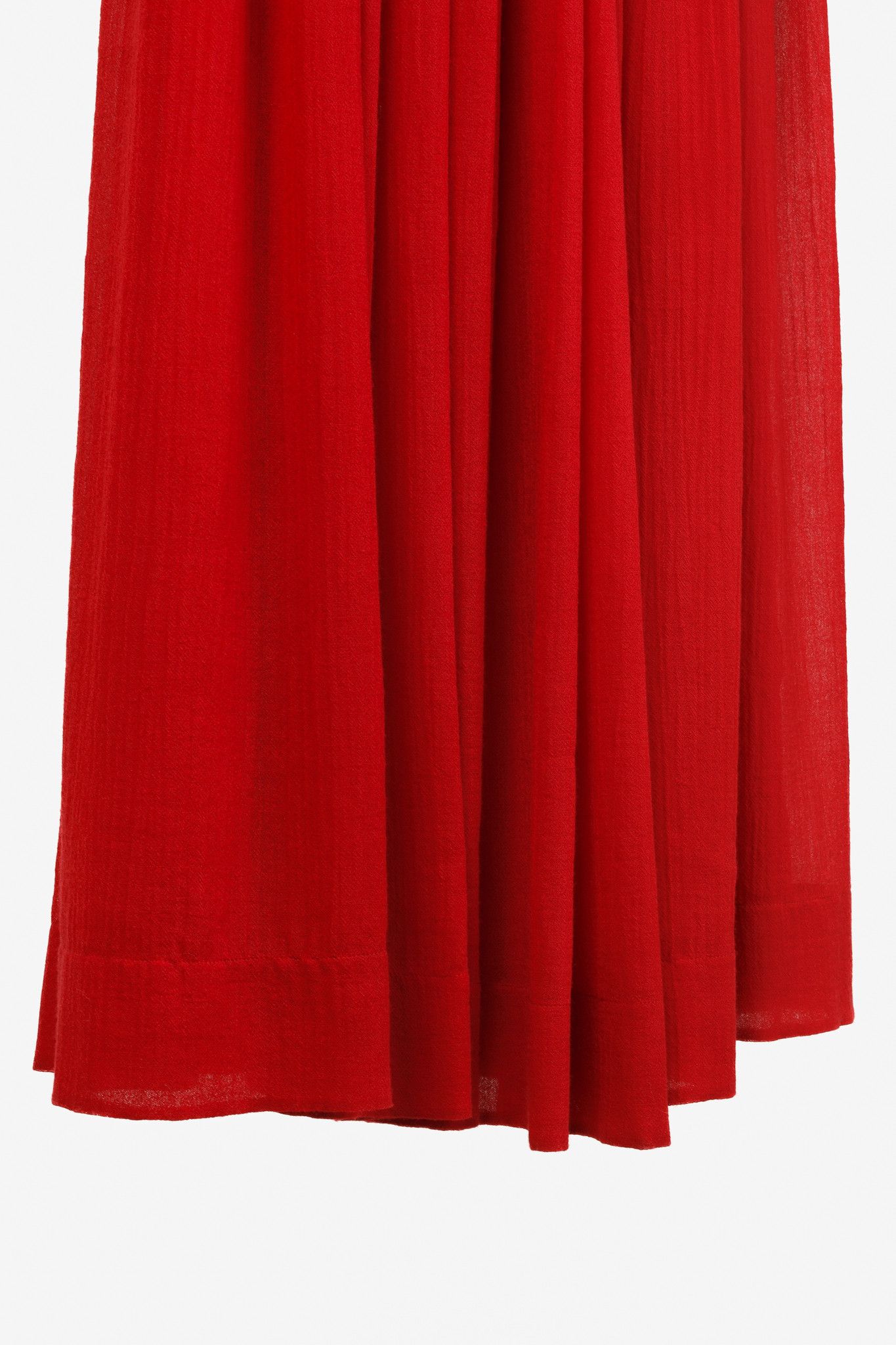 Chloe Chloe Red Crush Smocked Off-The-Shoulder Maxi Dress Size S / US 4 / IT 40 - 7 Thumbnail