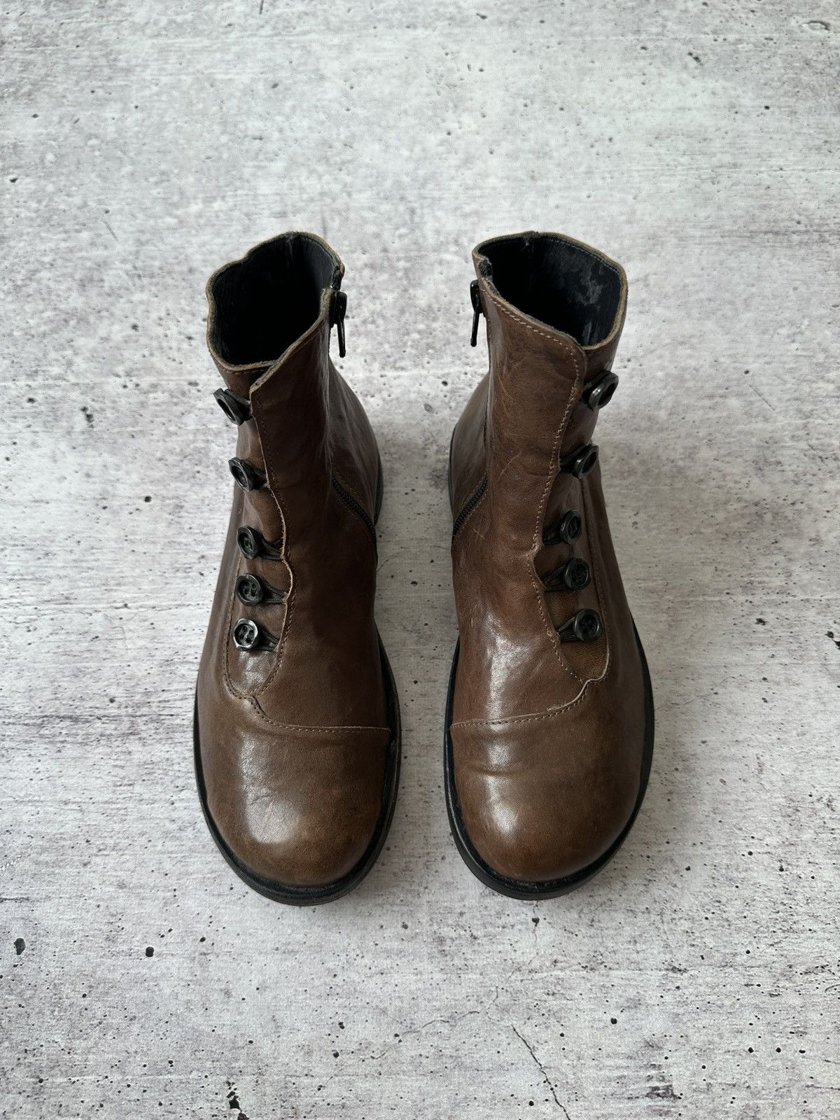 CYDWOQ Cydwoq Artisan Leather Button Granny Boots Size US 7 / IT 37 - 3 Thumbnail