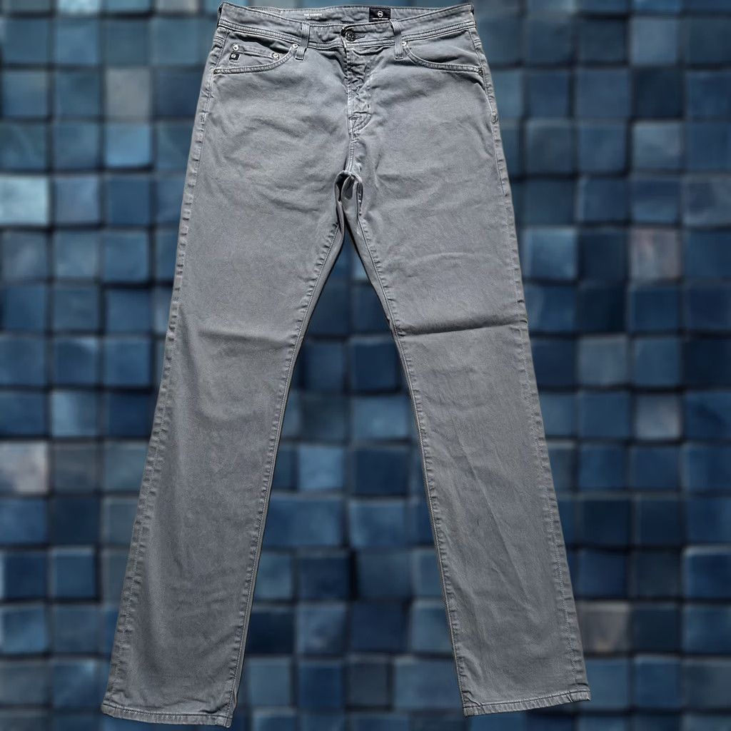 Vintage AG Adriano Goldschmied Pants Mens 33x34 Light Blue Everett Slim Straight Chino GUC Size US 33 - 1 Thumbnail