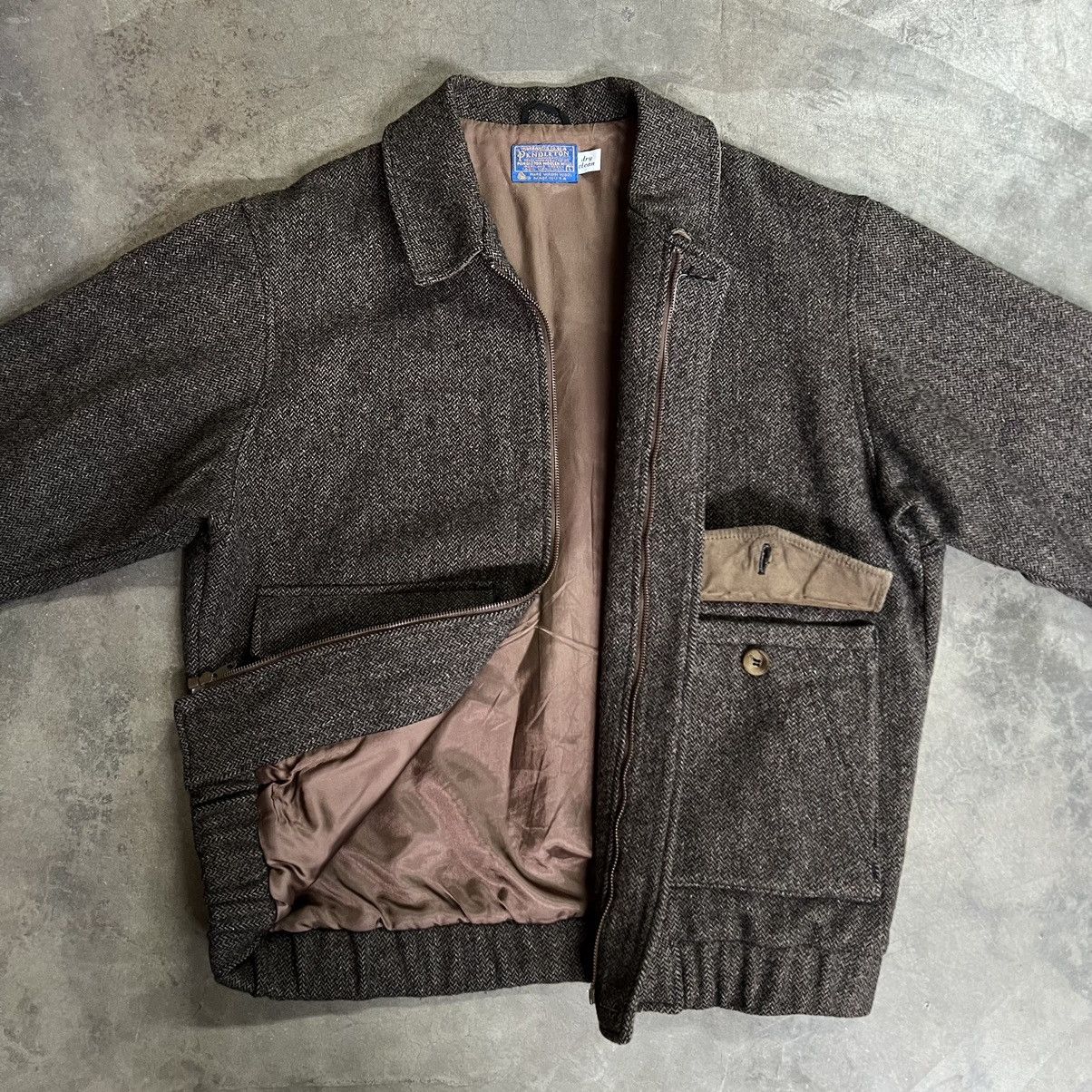 Pendleton × Vintage Vintage 90’s Pendleton Virgin Wool 🇺🇸 A-2 Jacket Size US L / EU 52-54 / 3 - 3 Thumbnail