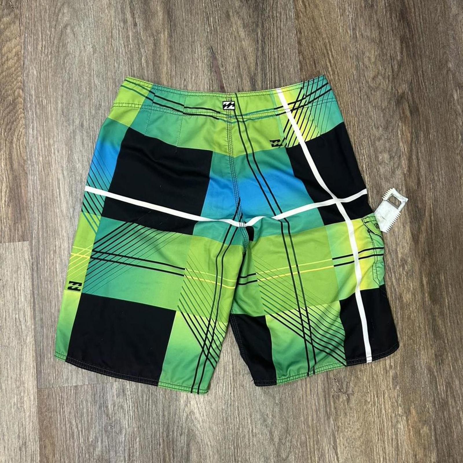 Billabong Vintage Y2K Billabong Board Shorts With Wax Comb Size US 33 - 2 Thumbnail