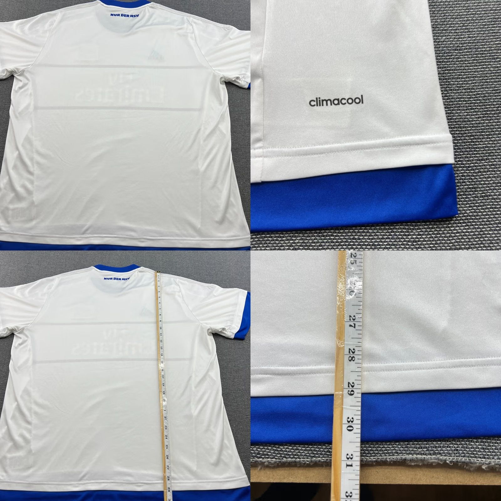 Adidas adidas SV Hamburg 2015 2016 Home Mens Football Jersey Shirt XL White Short Sleeve Pullover Moisture Wicking Quick Dry Football Jersey Mens Shirt Size US XL / EU 56 / 4 - 8 Thumbnail