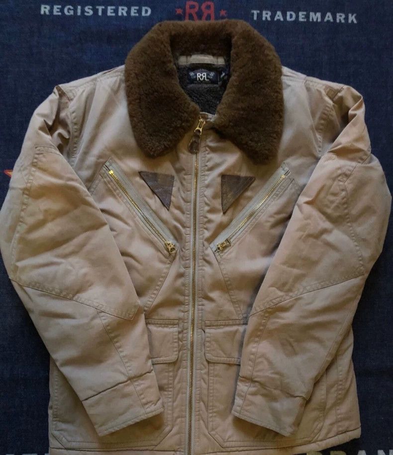 RRL Ralph Lauren RRL Ralph Lauren Type-A2 Navy Pilot Jacket Cotton Jacket Size US S / EU 44-46 / 1 - 3 Thumbnail
