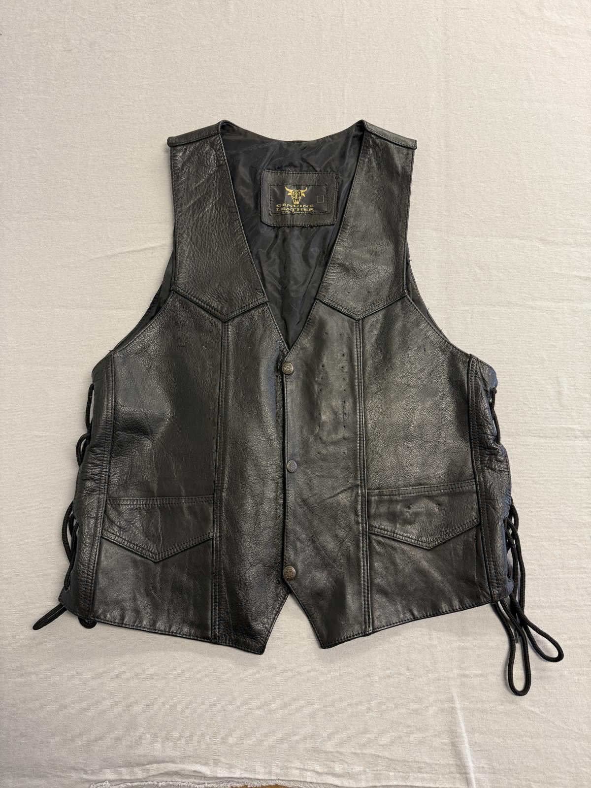 Other Harley Davidson Genuine Leather Vest Bald Eagle Back Patch Size US S / EU 44-46 / 1 - 3 Thumbnail