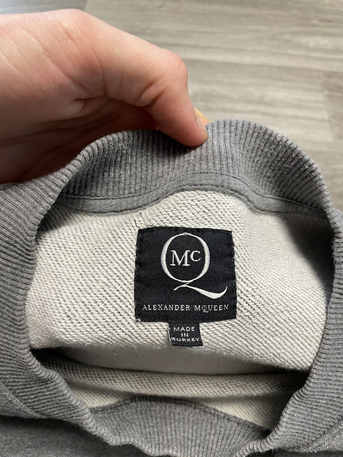 Alexander McQueen Alexander McQueen Big Logo Gray Sweatshirt Crewneck Size US M / EU 48-50 / 2 - 10 Thumbnail