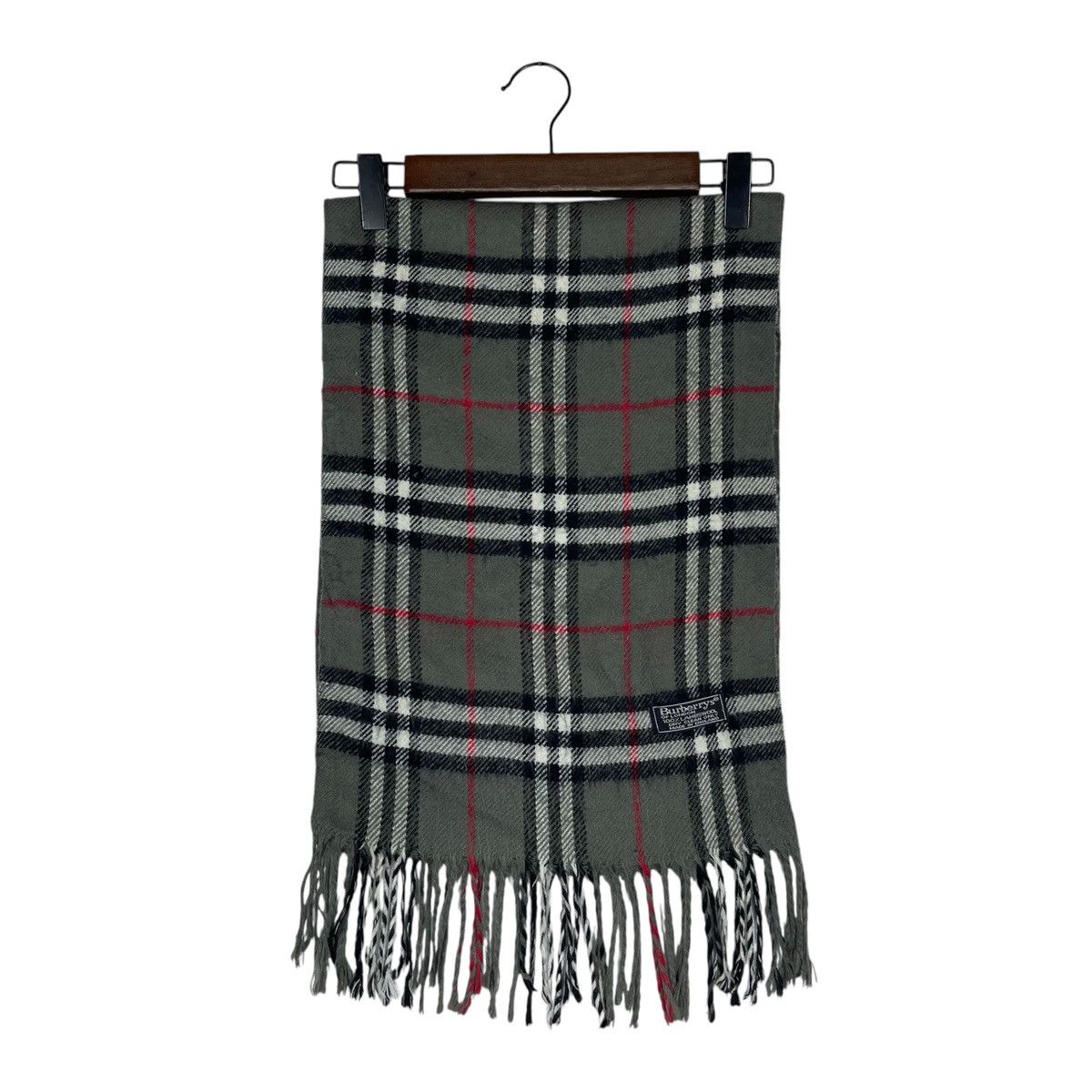 Burberry × Vintage Vintage Burberrys Nova Checked Lambswool Light Scarf Muffler Size ONE SIZE - 2 Thumbnail