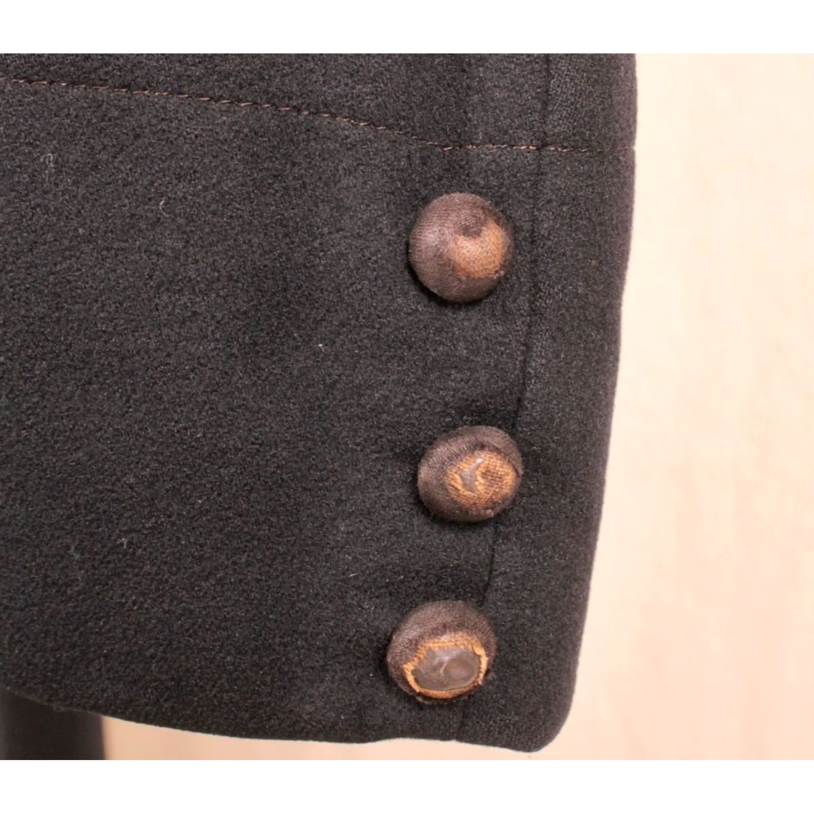 Vintage Edwardian Frock Coat Men’s Black Wool Vintage 1900s Size M Late Victorian Edwardian Coat Mens Size US M / EU 48-50 / 2 - 7 Thumbnail