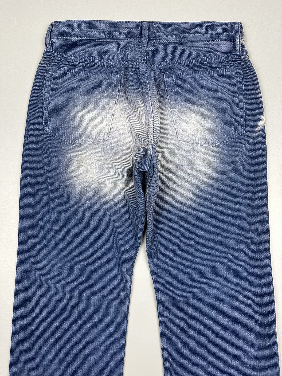 Japanese Brand Vintage Inal Kudroy Washed Blue Design Pant Size US 31 - 6 Thumbnail