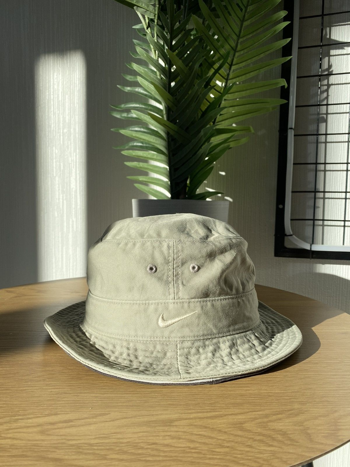 Nike × Vintage Nike 90’s Bucket Hat M/L Size Vintage Beige Unisex y2k Style Size 34 - 11 Thumbnail