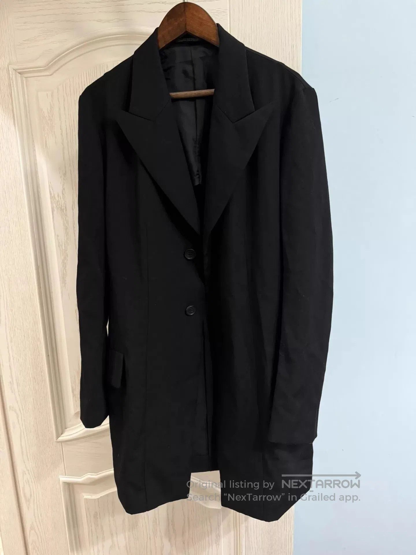 Yohji Yamamoto Black Longline Single-Breasted Coat. Size US S / EU 44-46 / 1 - 1 Thumbnail