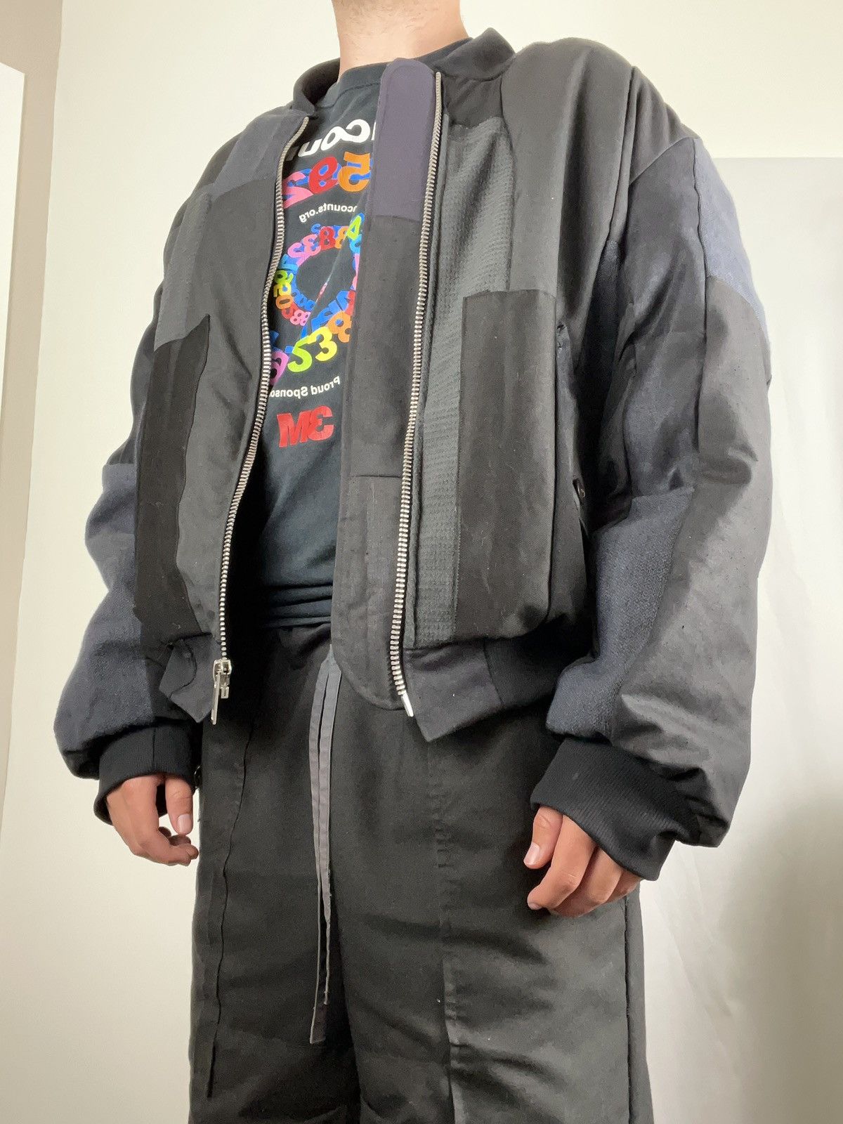 Chorley × Handmade Chorley Oversized Patchwork Ma1 Bomber Jacket Size US L / EU 52-54 / 3 - 5 Thumbnail