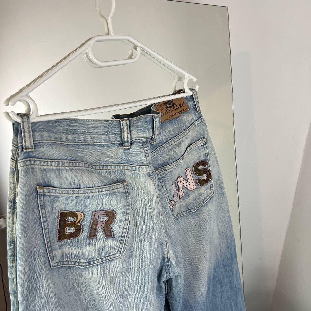 Designer × Japanese Brand × Vintage Japanese Brand Denim Pants Big Enbroidered Print Size US 33 - 4 Thumbnail