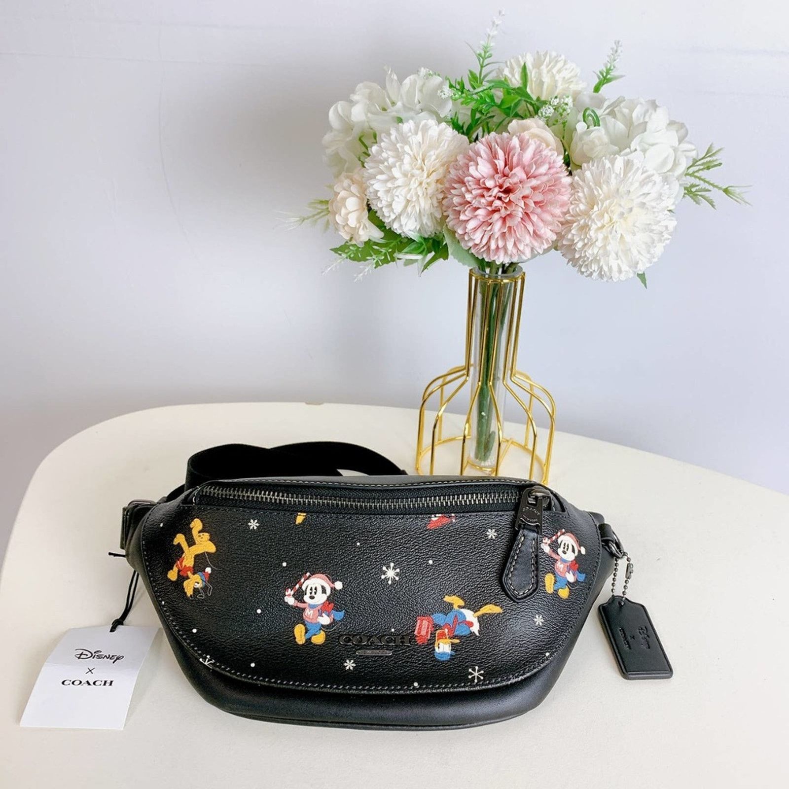 Coach Coach CL964 Disney X Coach Warren Mini Belt Bag IN Black Size ONE SIZE - 3 Thumbnail