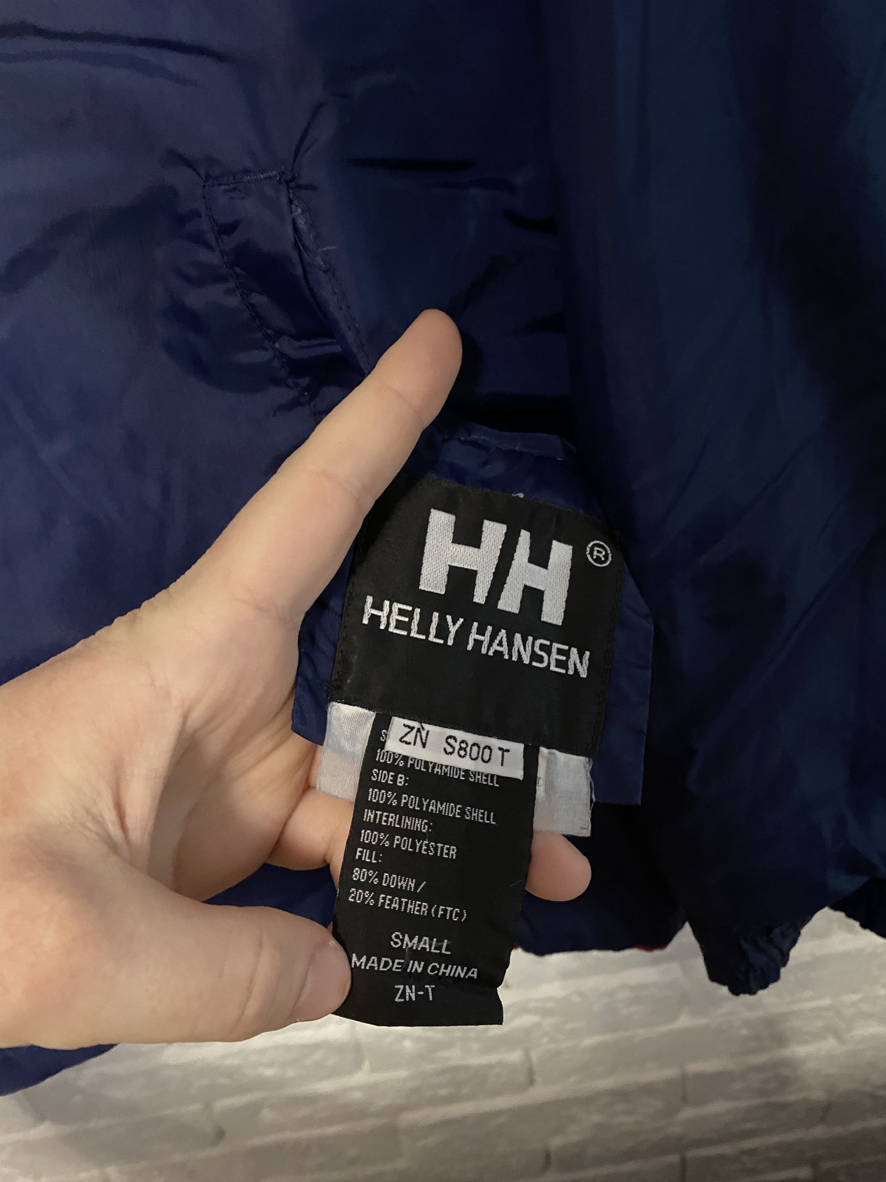 Vintage 90`s Puffer Down Jacket Helly Hansen Reversible