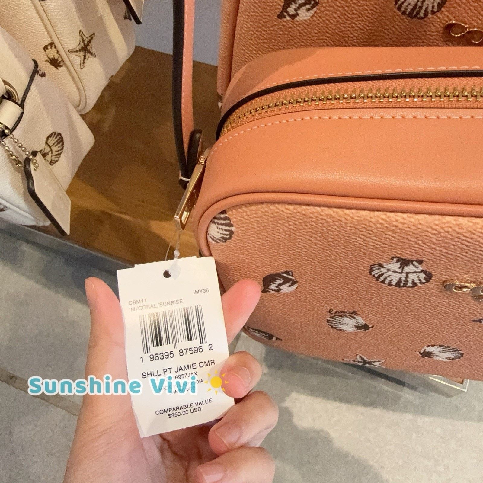 Coach NWT COACH Jamie Camera Bag Shell CBM17, Coral/Sunrise Size ONE SIZE - 2 Thumbnail