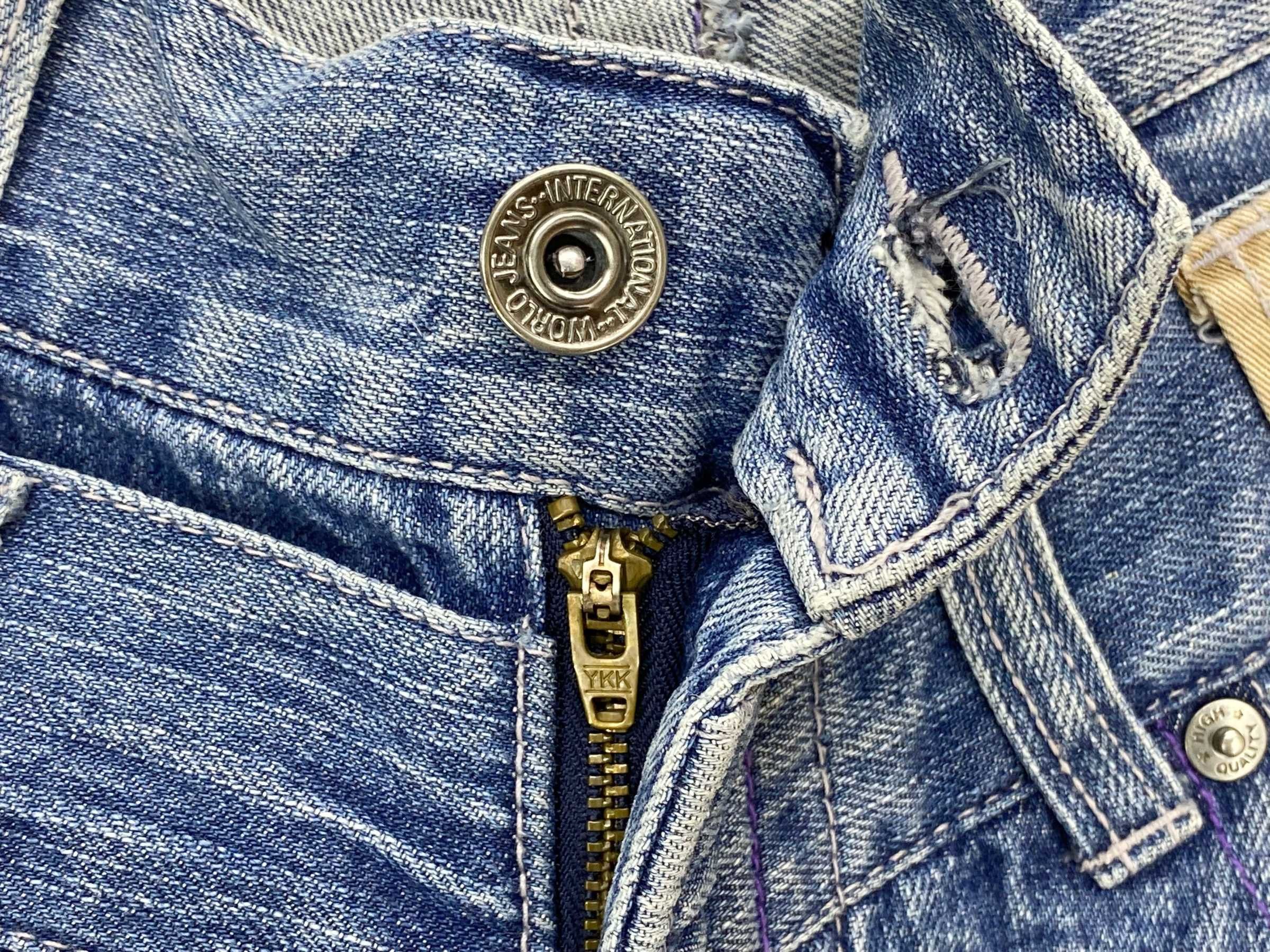 Japanese Brand Nylaus Short Jeans Distressed Denim Size US 29 - 8 Thumbnail