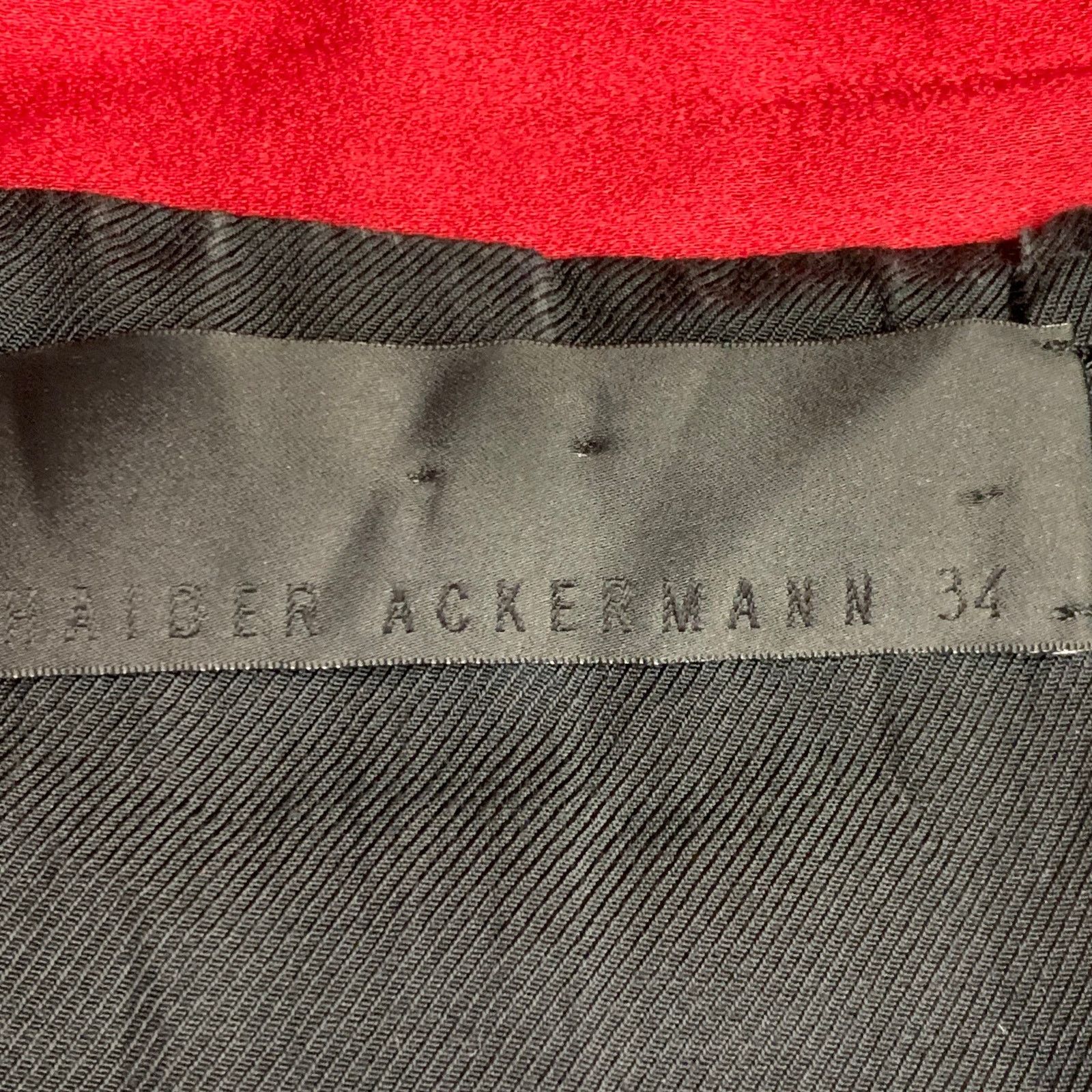 Haider Ackermann HAIDER ACKERMANN Red Acetate Blend Satin Raglan Sleeve Coat Size XXS / US 00 / IT 34 - 4 Thumbnail